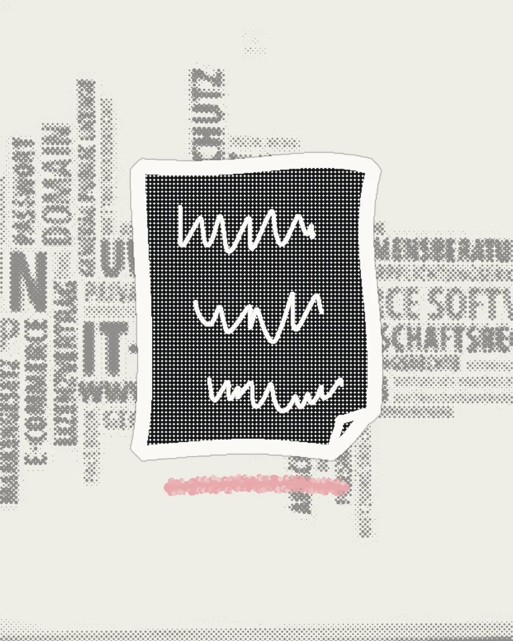Illustration zum IT-Vertragsrecht: Vertragsdokument