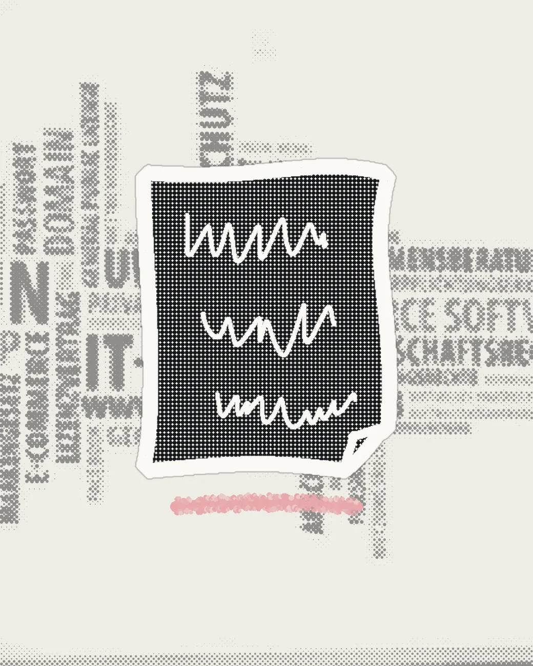 Illustration zum IT-Vertragsrecht: Vertragsdokument